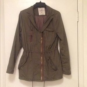 Green H&M LOGG anorak utility jacket size 6